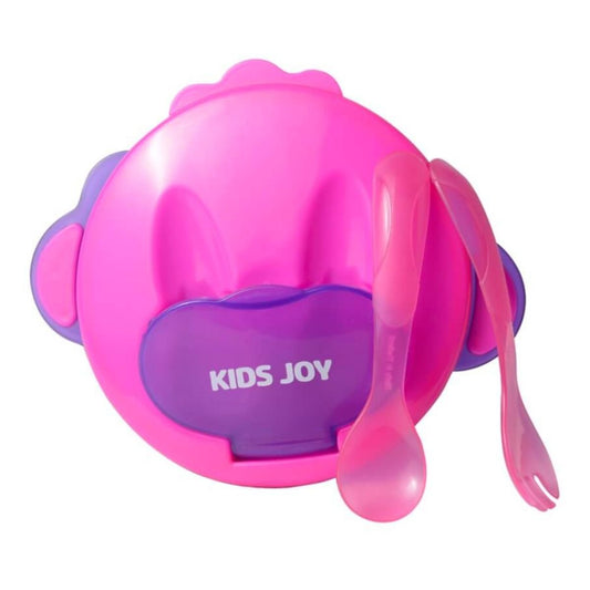 Kids Joy Feeding Bowl With Fork & Spoon - Nesh Kids Store