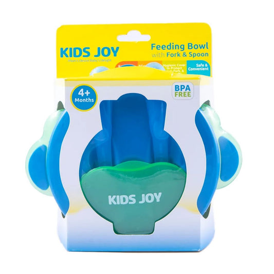 Kids Joy Feeding Bowl With Fork & Spoon - Nesh Kids Store