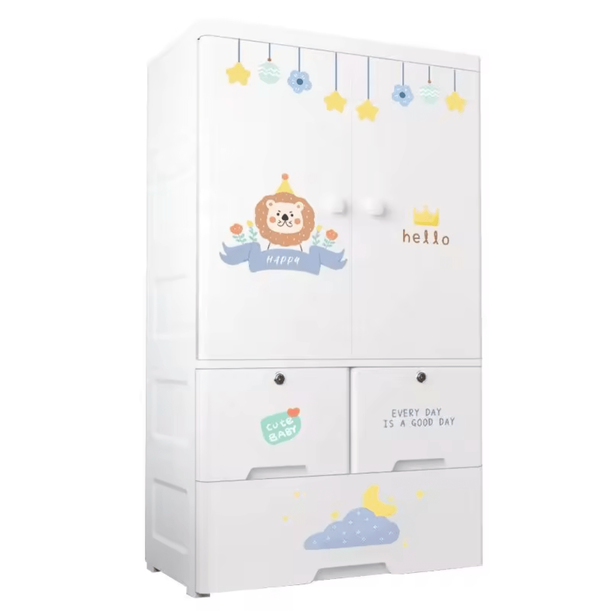 Kids Wardrobe Storage Star Lion - A6523 - Nesh Kids Store