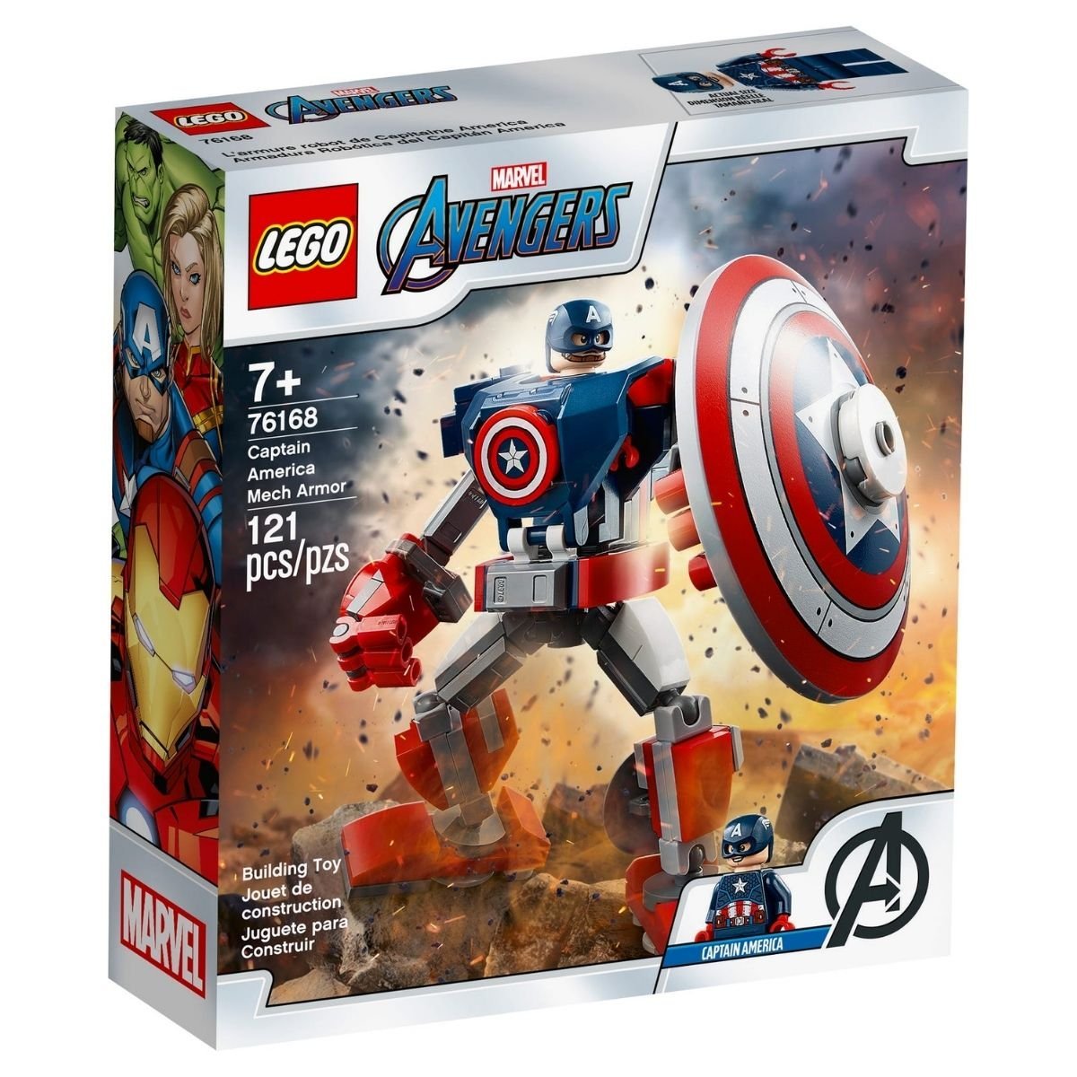 Lego Marvel Captain America Mech Armor (76168) - Nesh Kids Store