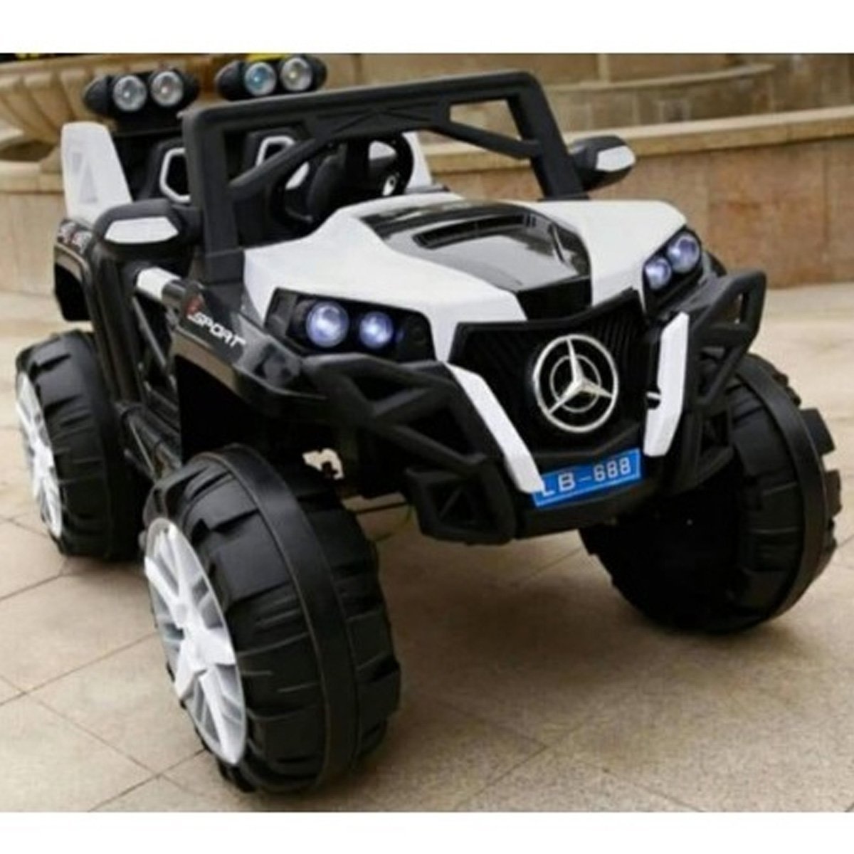 Mercedes Benz Rechargeable Motor Jeep (with Remote) - 6 Motor with Swing Function - Nesh Kids Store