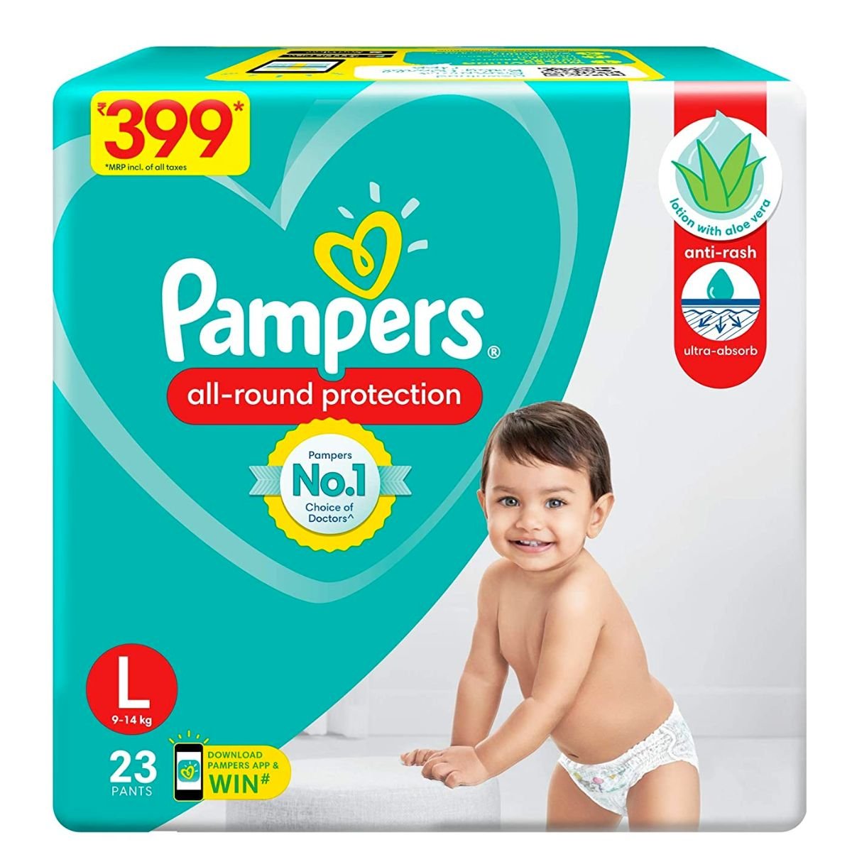 Pampers Pants Large 23 Pants (9-14 KG) - Nesh Kids Store