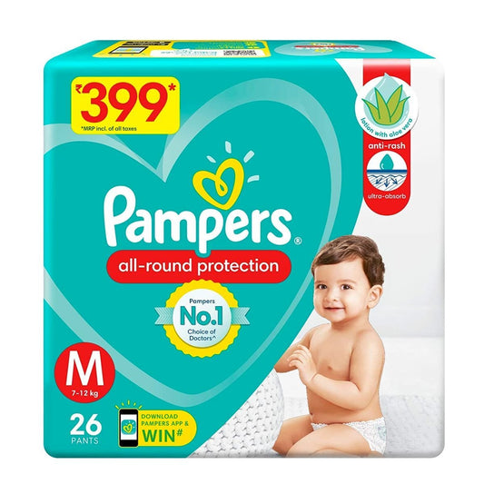 Pampers Pants Medium 26 Pants (7-12 KG) - Nesh Kids Store