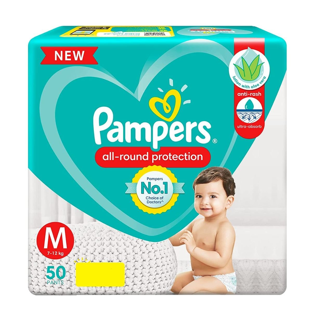 Pampers Pants Medium 50 Pants (7-12 KG) - Nesh Kids Store