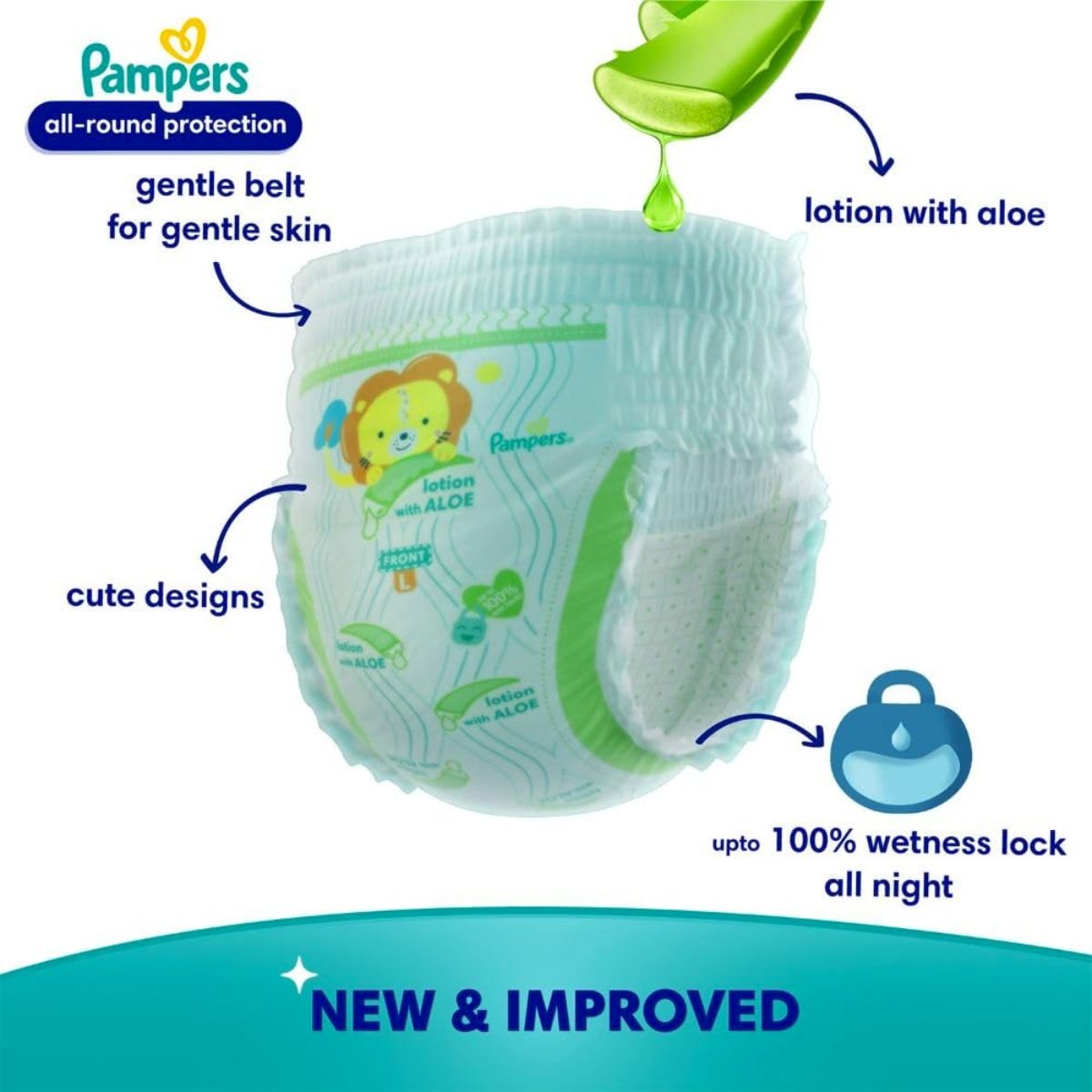 Pampers Pants Medium 76 Pants (7-12 KG) - Nesh Kids Store