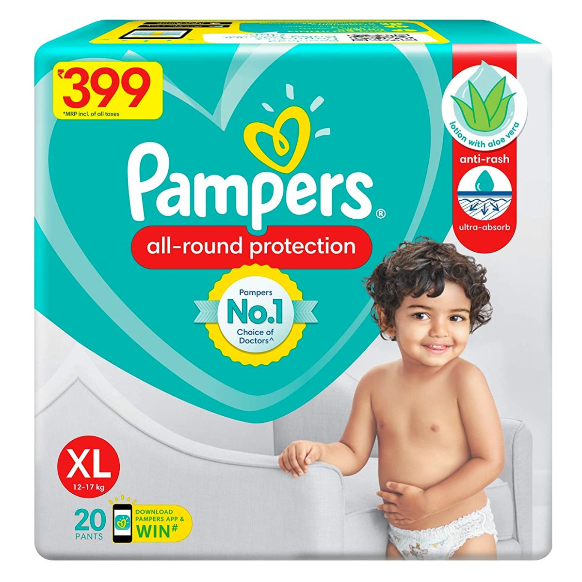 Pampers Pants XLarge 20 Pants (12-17 KG) - Nesh Kids Store