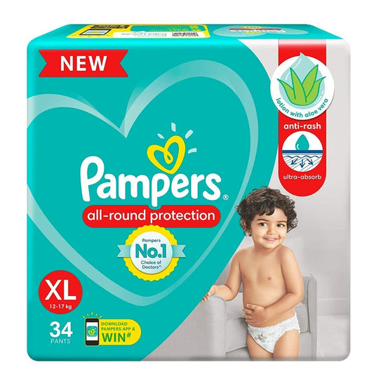 Pampers Pants XLarge 34 Pants (12-17 KG) - Nesh Kids Store