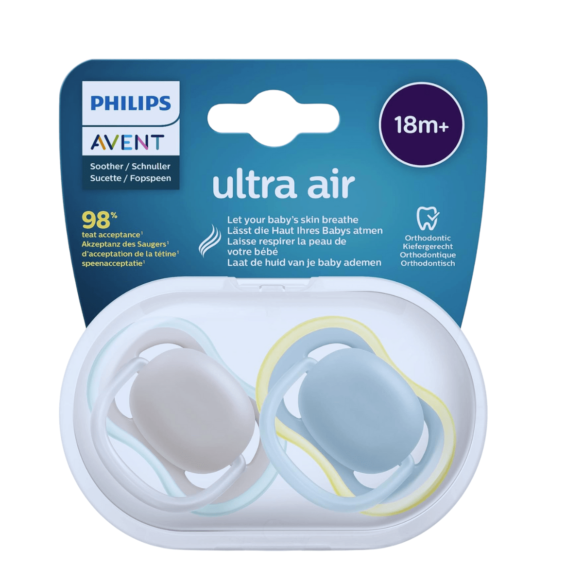 Philips Avent Ultra Air Pacifier (18+ Months) - 2 Pack - Nesh Kids Store