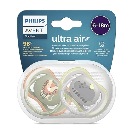 Philips Avent Ultra Air Pacifier 6-18 Months (SCF085/17) - Nesh Kids Store