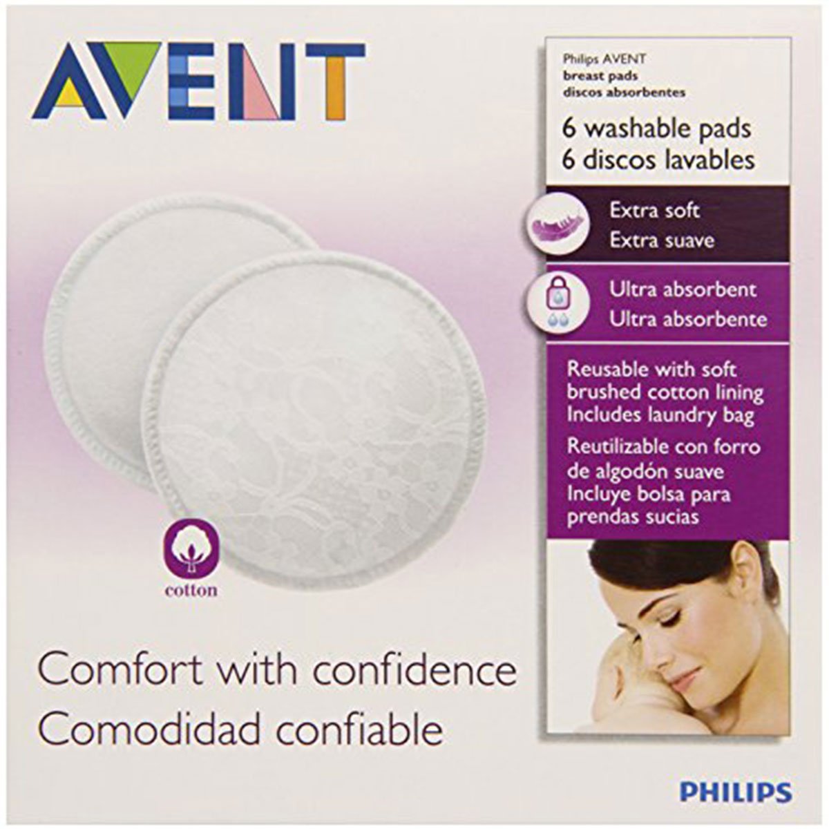 Philips Avent Washable Breast Pads (6 Nos) - Nesh Kids Store