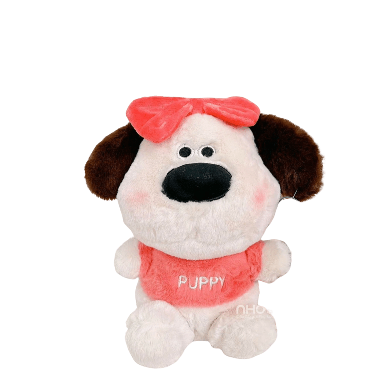 Plush Soft Toy 28 cm Puppy with Bow - Nesh Kids Store