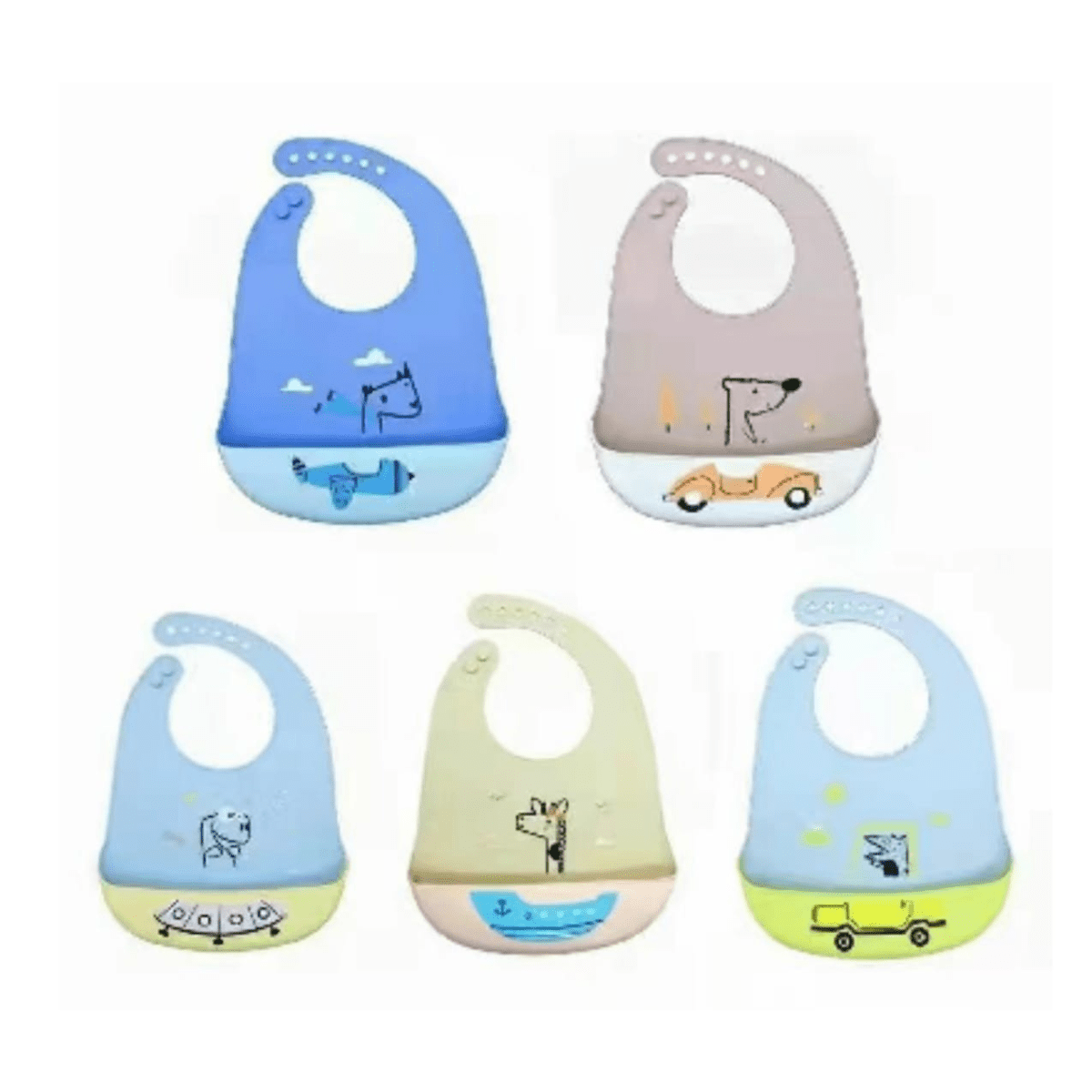 Soft Silicone Baby Bib - Nesh Kids Store