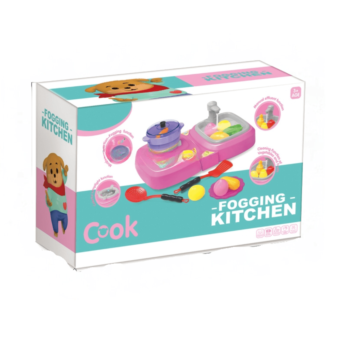 Steam Kitchen cook Toy -(Light & Sound) - Nesh Kids Store