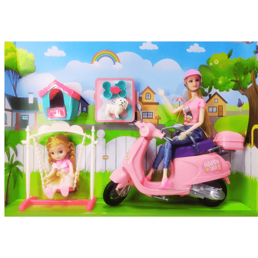 Summer Outing Doll with Scooter (3+) - Nesh Kids Store