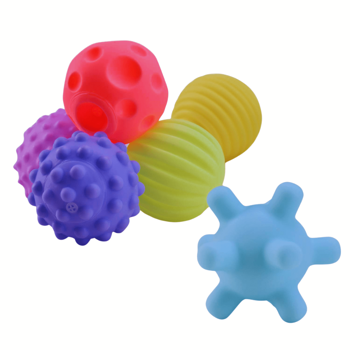 Textured Squeeze Bath Balls Toy with Sounds for Babies 0+ - Nesh Kids Store