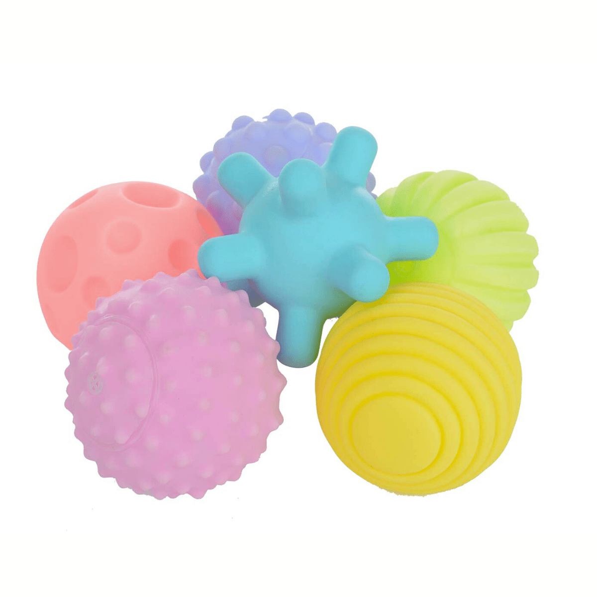 Textured Squeeze Bath Balls Toy with Sounds for Babies 0+ - Nesh Kids Store