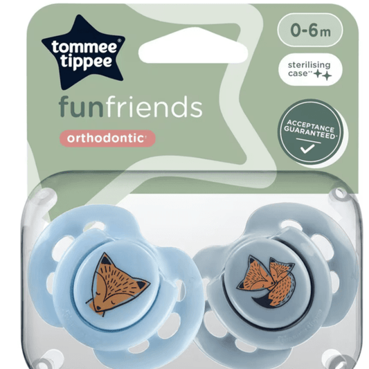 Tommee Tippee Fun Style Soothers 0 - 6m (2 Pack) - Nesh Kids Store