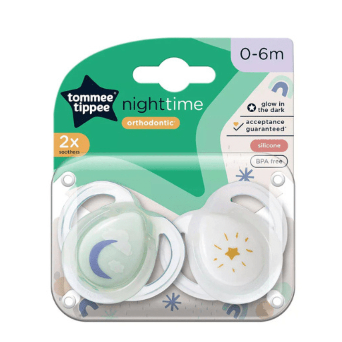 Tommee Tippee Night Time Pacifier (0 - 6 Months) - Nesh Kids Store