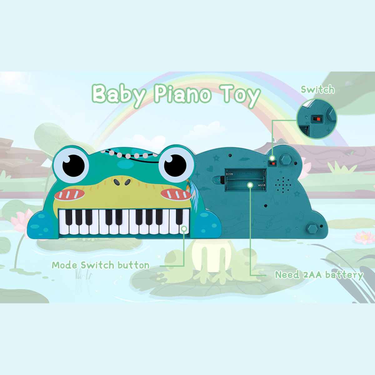 Toy Frog Piano - Nesh Kids Store