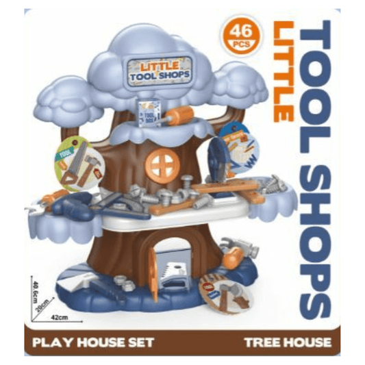 Tree House Tool Set Hut - 46 pcs - Nesh Kids Store