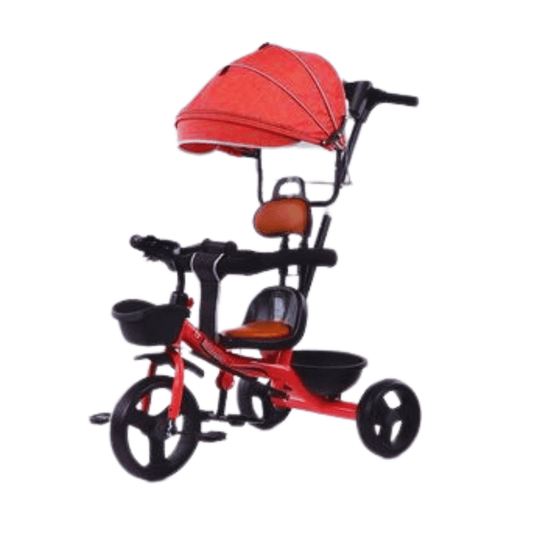 Tricycle with Hood and Handle Bar - 118 - Nesh Kids Store