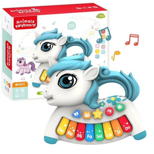 Unicorn Baby Piano with Flashing Lights & Music (3+ Years) - Nesh Kids Store