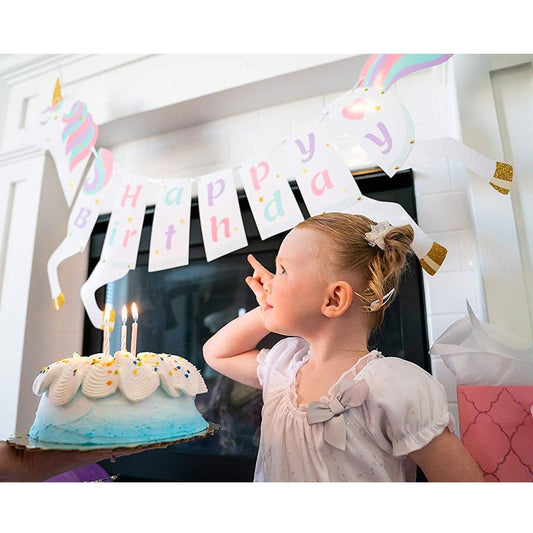 Unicorn Happy Birthday Banner - Nesh Kids Store