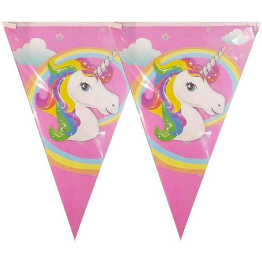 Unicorn Pennant Banners - Paper Triangle Flags - 10 Pack - Nesh Kids Store