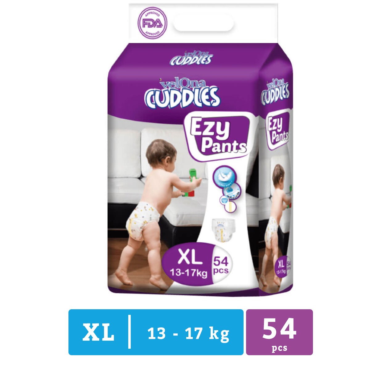 Velona Cuddles - Extra Large - Ezy Pants - 54 Pc Pack - Nesh Kids Store