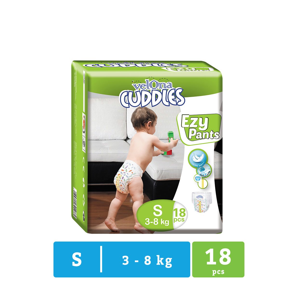 Velona Cuddles - Small - Ezy Pants - 18 Pc Pack - Nesh Kids Store