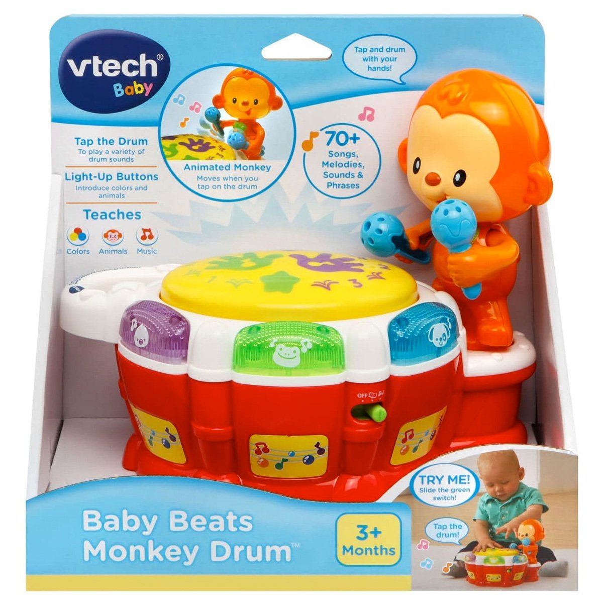 VTech Baby Beats Monkey Drum - Nesh Kids Store