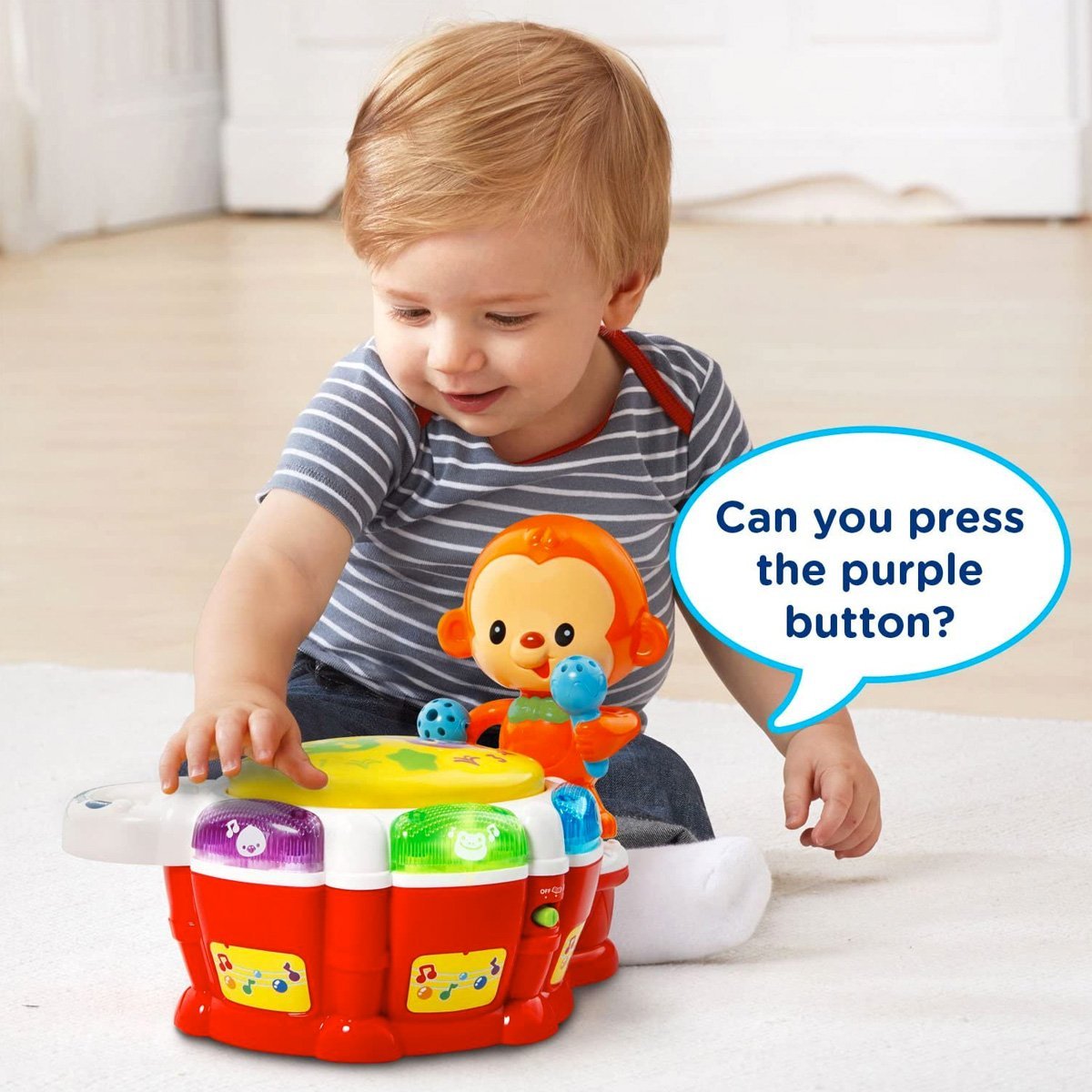 VTech Baby Beats Monkey Drum - Nesh Kids Store