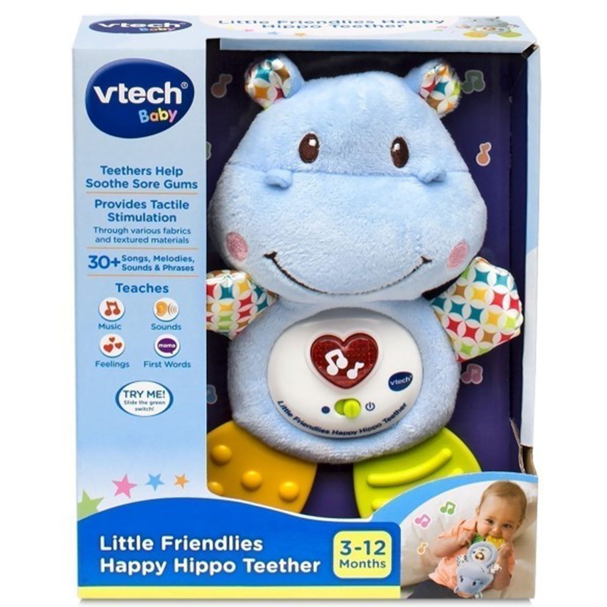 VTech Little Friendlies Happy Hippo Teether - Nesh Kids Store