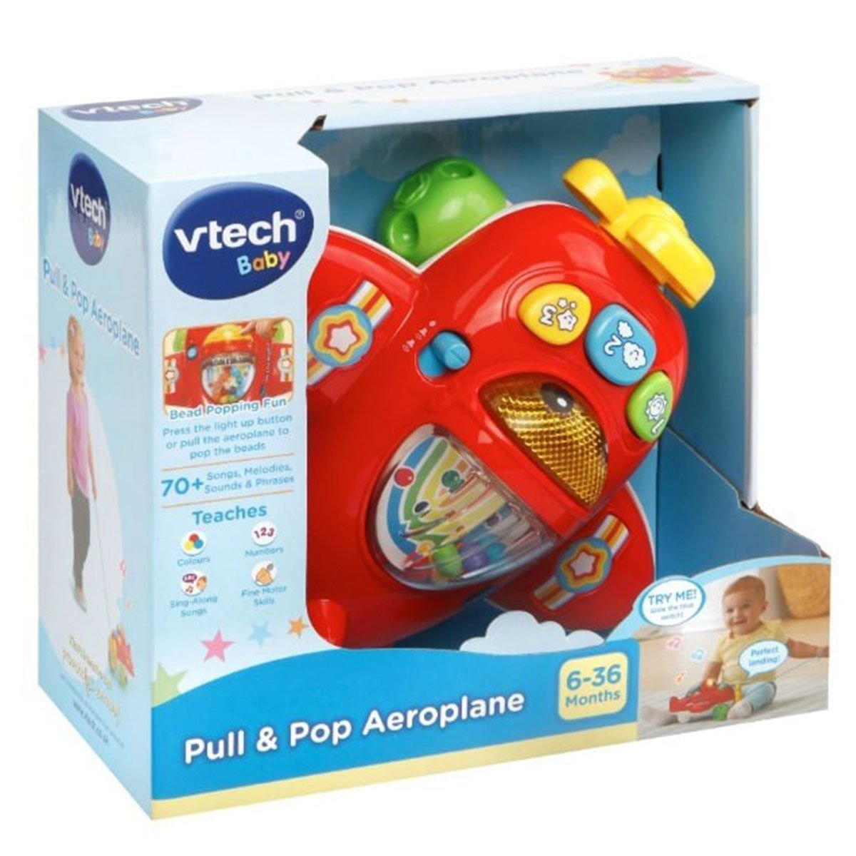 VTech Pull & Pop Aeroplane - Nesh Kids Store