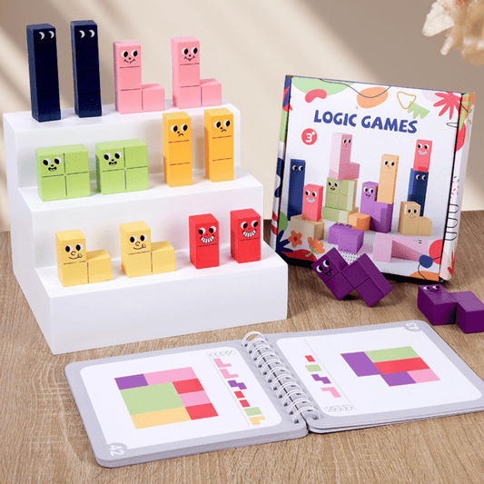 Wooden Geometrics Logical Blocks - Nesh Kids Store