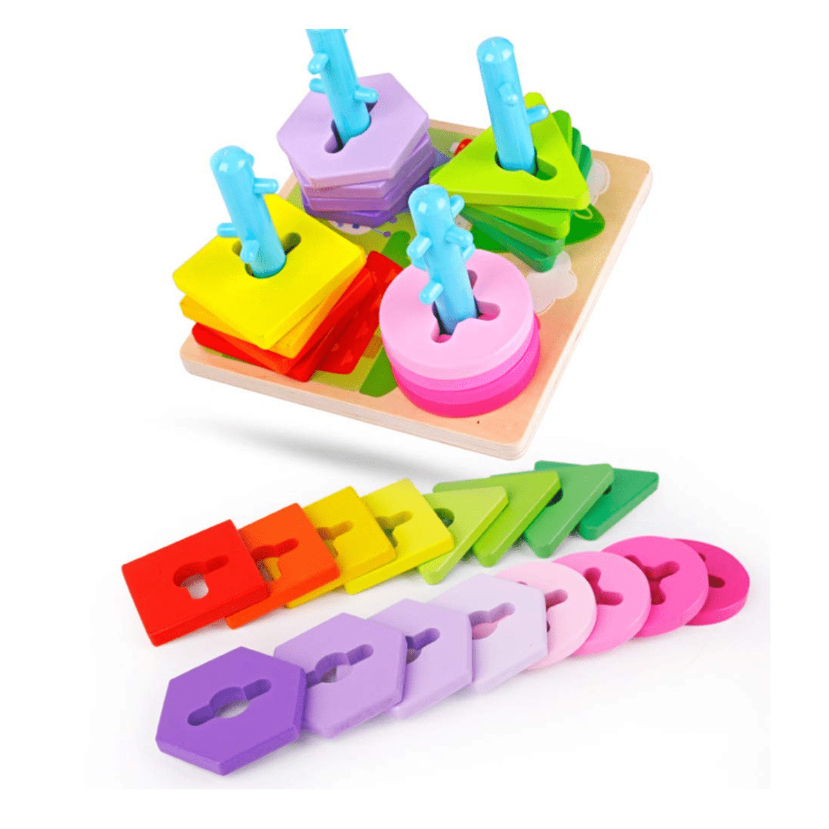 Wooden Multipurpose Educational Toy-(3+ Year) - Nesh Kids Store