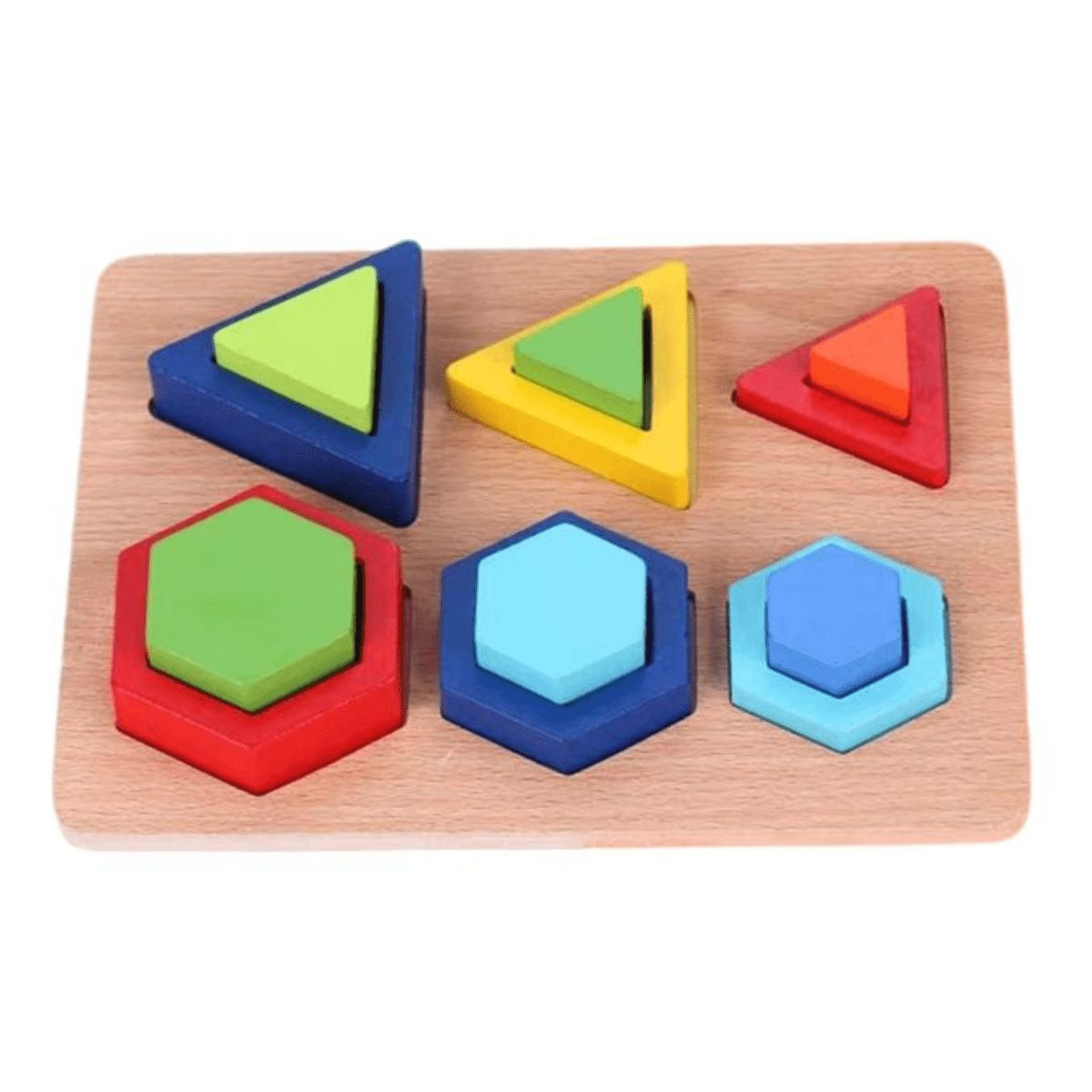 Wooden Shape Building Blocks (3+) - Nesh Kids Store